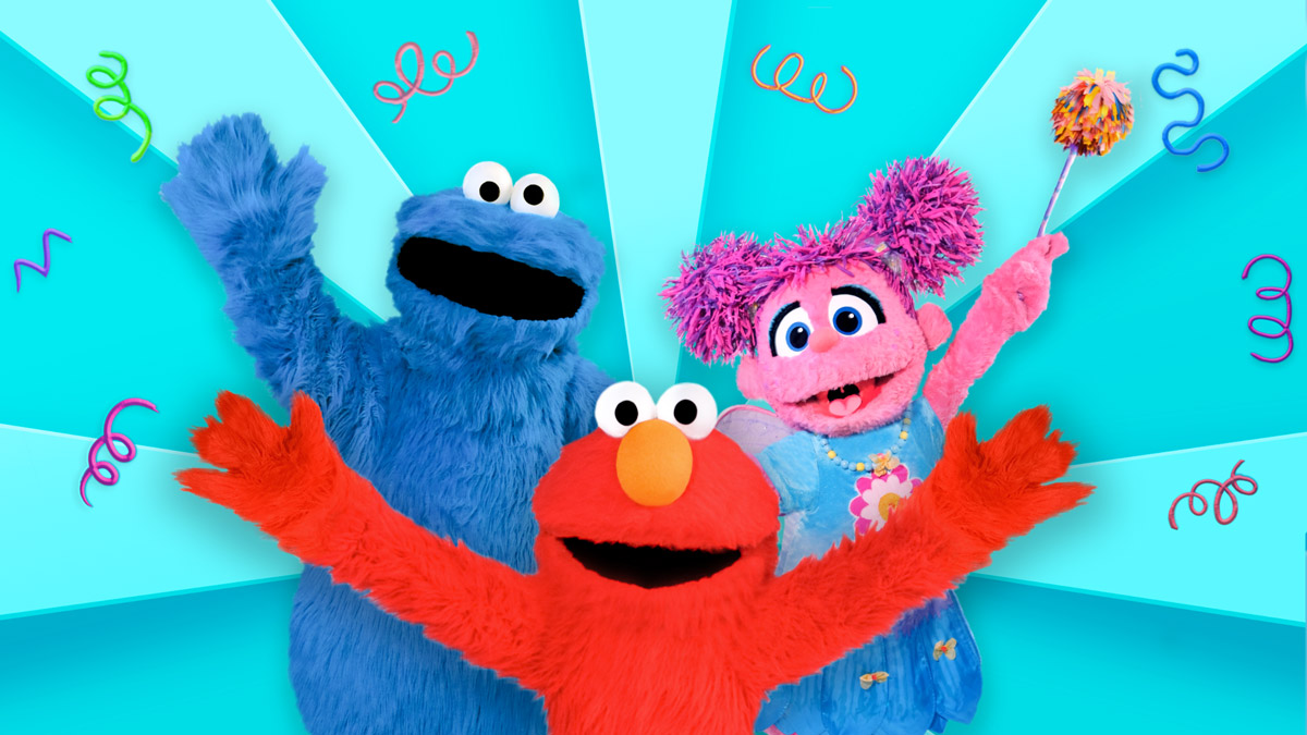 Elmo, Abby Cadabby, Cookie Monster from Sesame Street