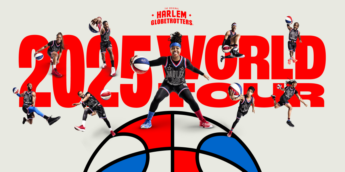 Harlem Globetrotters World tour graphic