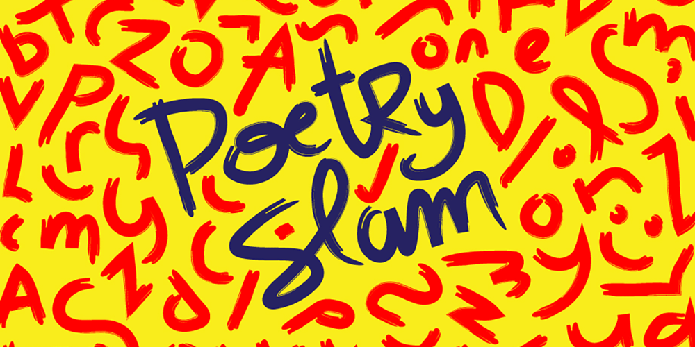 Event graphic for Mississauga’s 4th Annual Poetry Slam.