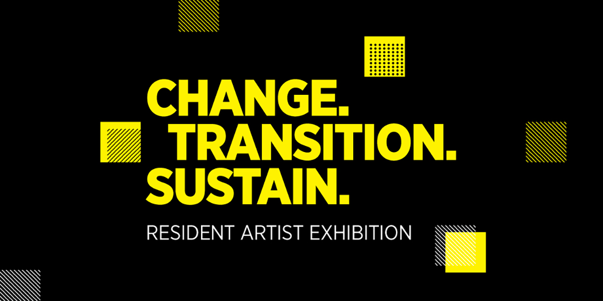 Event graphic for the Resident Artist Exhibition 2023.