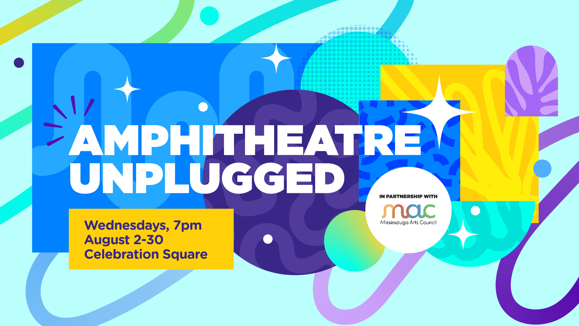 Event poster for Amphitheatre Unplugged