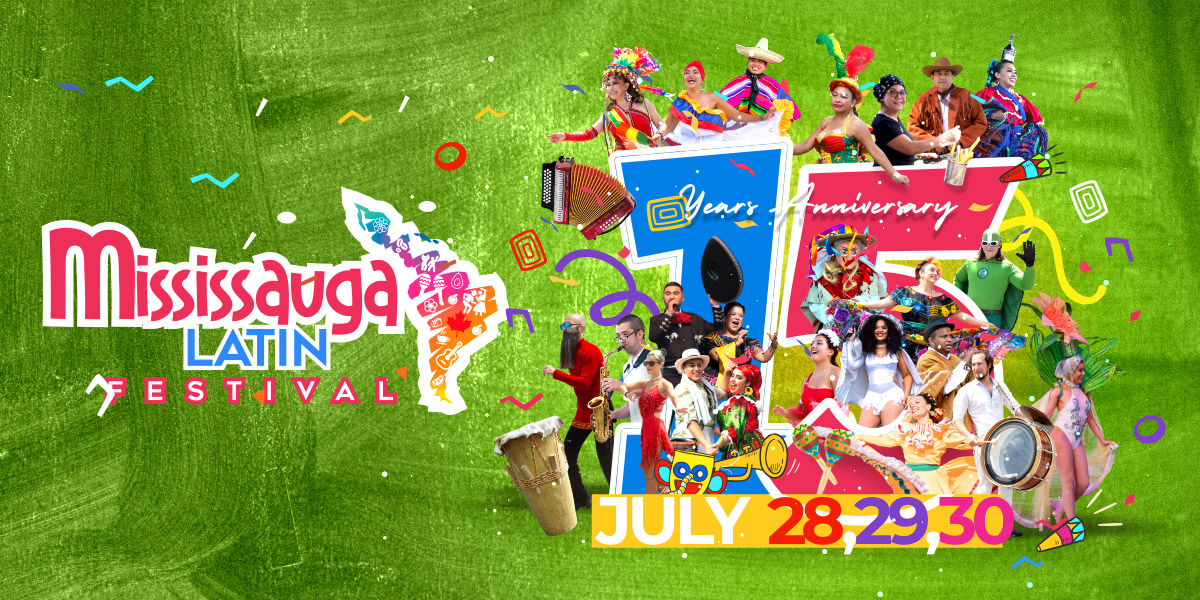 event poster for Mississauga Latin Festival 2023