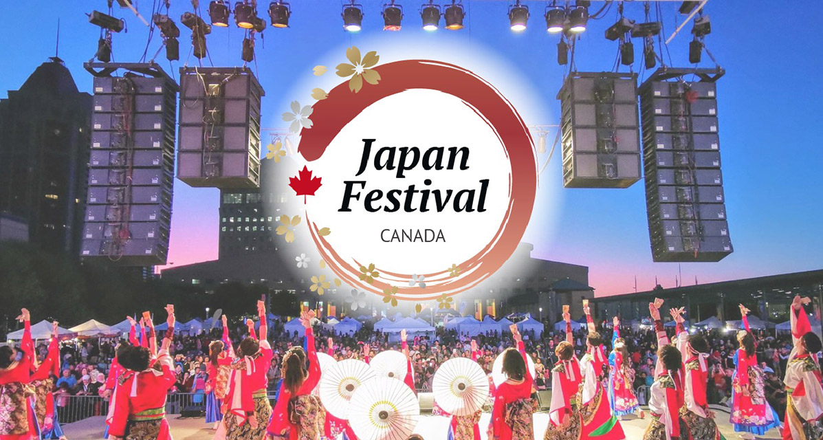 Performers on stage at Japan Festival Canada