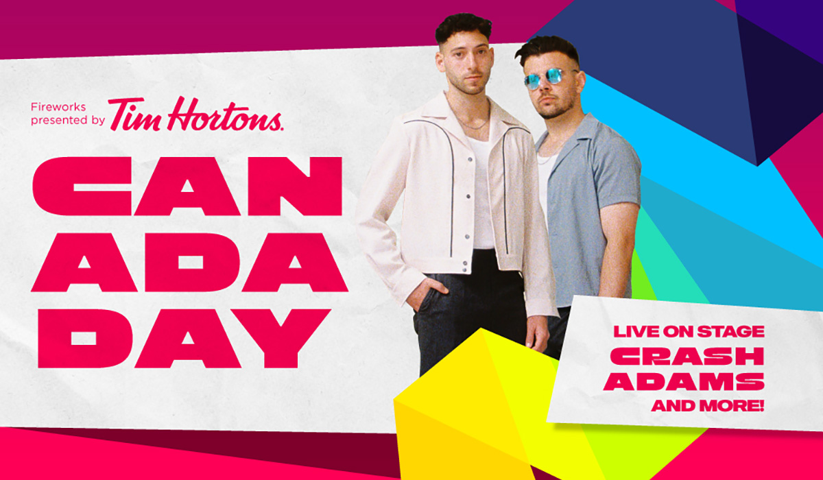 Canada Day 2024 with Crash Adams event graphics