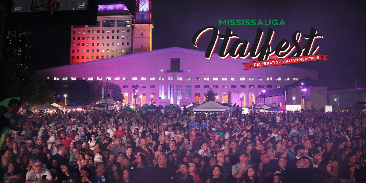 A night photo of the audience at Celebration Square