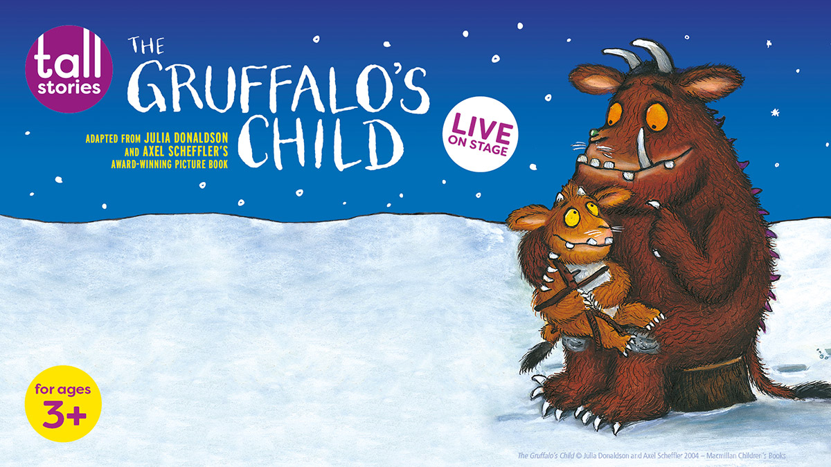 The performers of The Gruffalo's Child on stage