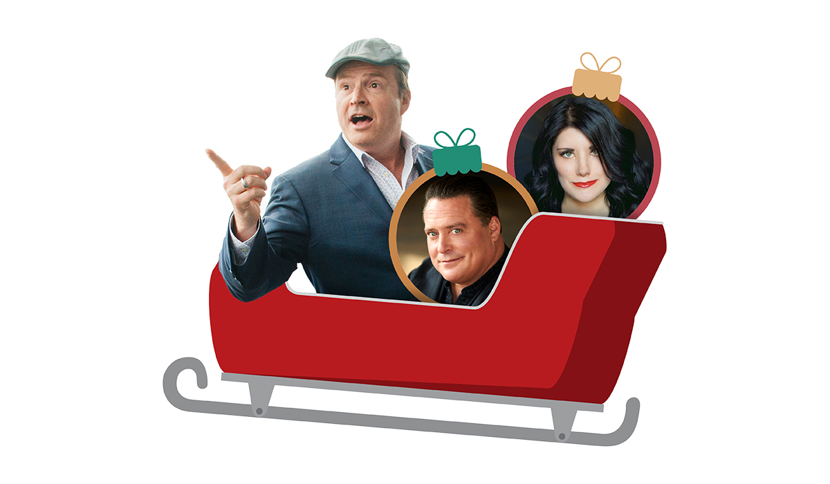 Steve Patterson in a sleigh