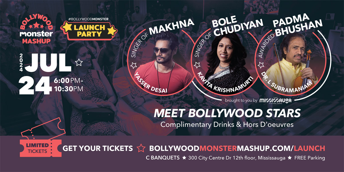 #BollywoodMonster Launch Party event poster