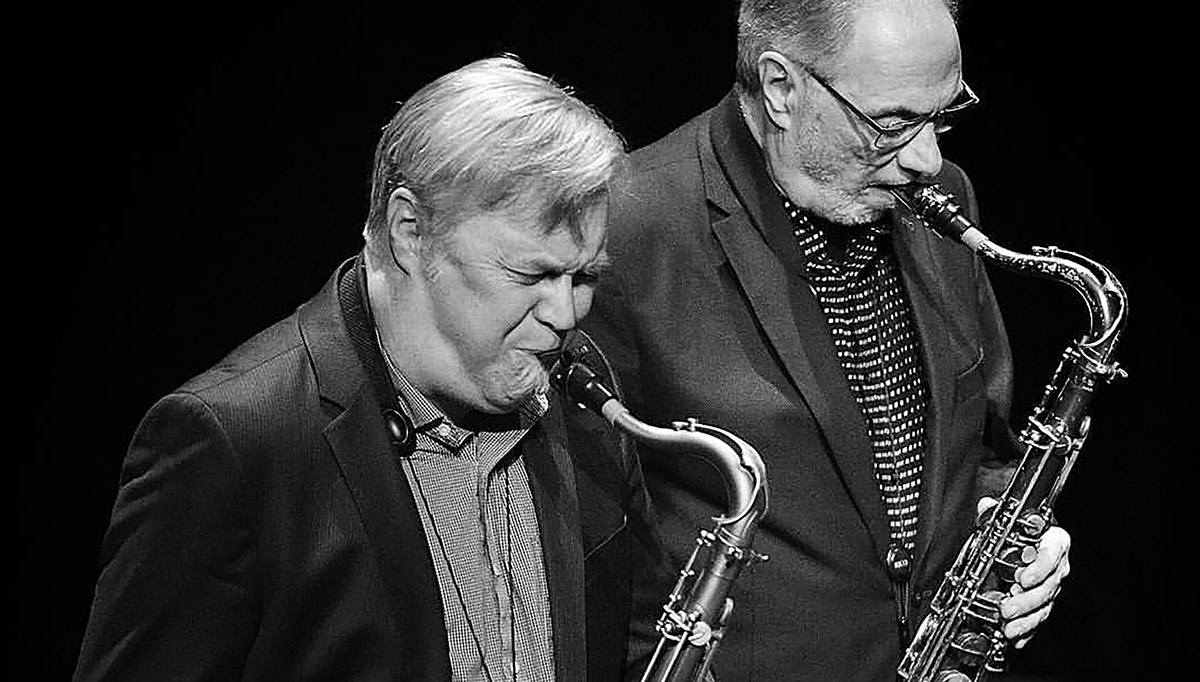 Kirk MacDonald & Pat LaBarbera playing saxophones