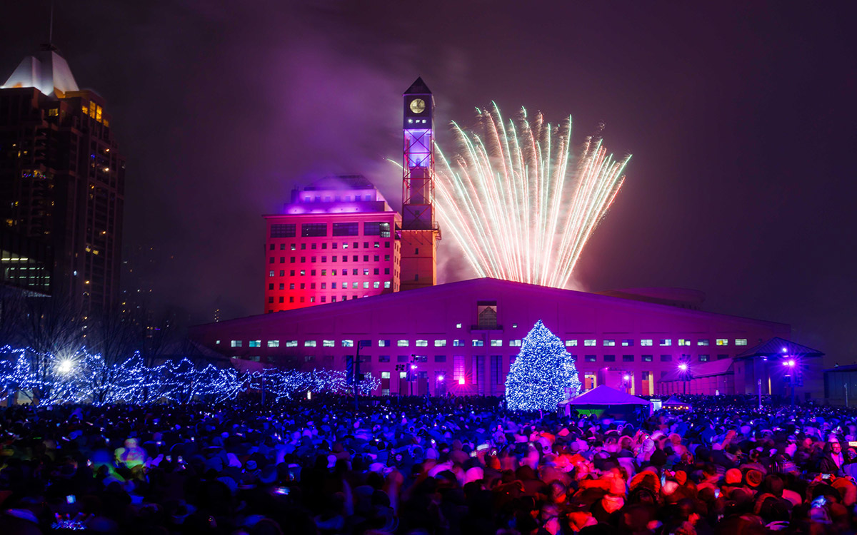 Fireworks at Celebration Square