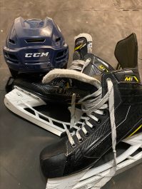 Properly fitted skates and helmets are vital for safe skating.