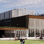 Rendering of the centre for operations and education at Lakeview Village