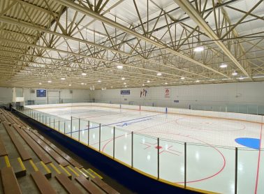 Indoor ice rink at Chic Murray Arena