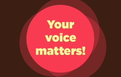 Your voice matters