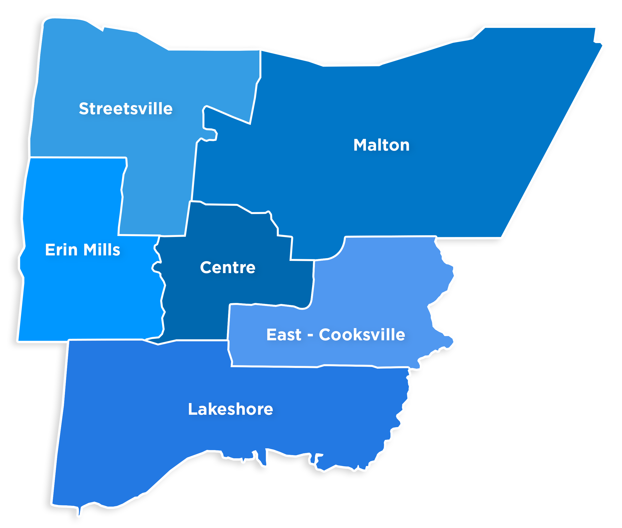 “Map of Mississauga’s 6 provincial electoral districts”