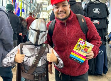 Two guest in cosplay at the Mississauga Comic Expo.