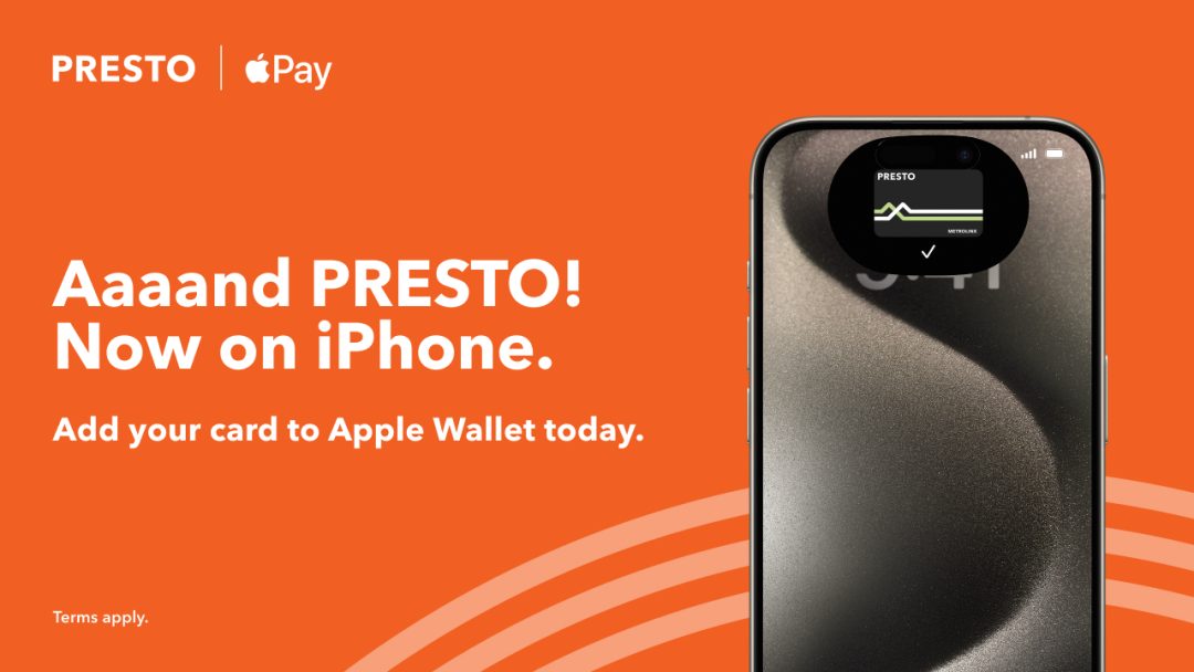 Add a PRESTO card to Apple Wallet – MiWay