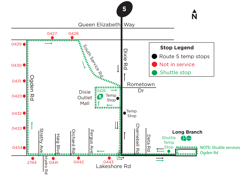 Dixie outlet mall detour map